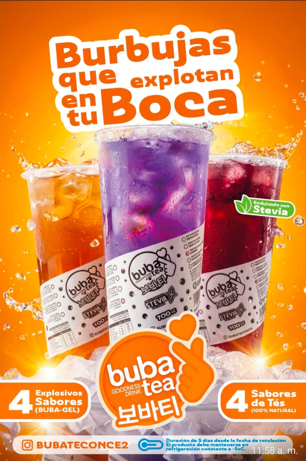 Dirección de arte y campaña de producto Buba Tea